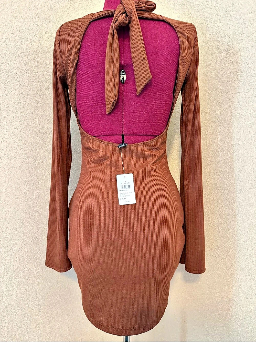 Windsor Ribbed Mini Dress - Picture 2 of 6